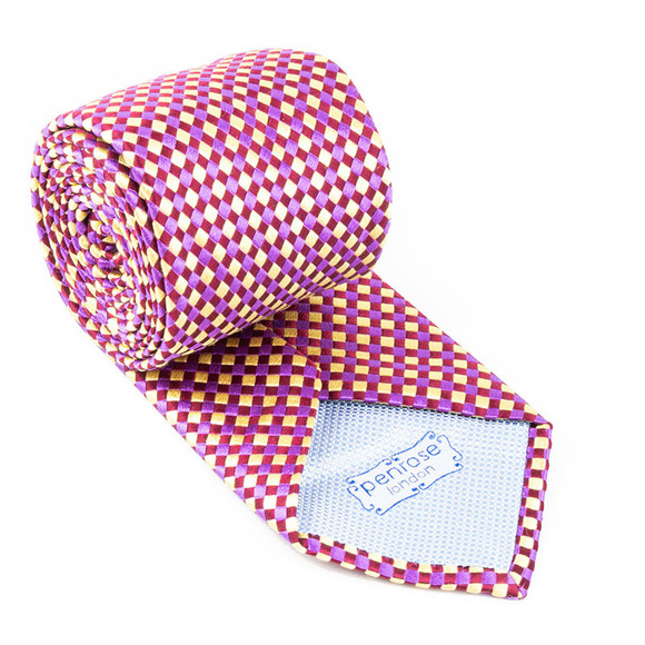 Penrose Tie Men Maroon - Picture 2 of 4